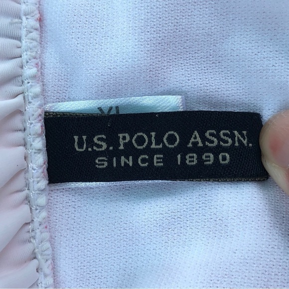 U.S. POLO ASSOCIATION - Red & White Gingham Checked Bikini Bottoms - Size XL - Picture 3 of 6